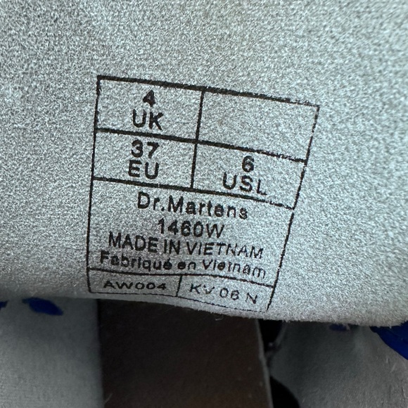 Dr. Martens Patent Leather 1460 Colbalt Blue Boots [S3121] - Picture 9 of 10